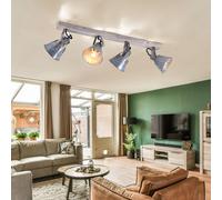 Plafoniera Luce Sala da Pranzo Spot Mobile Argento LED L 82 CM [EEK: E]