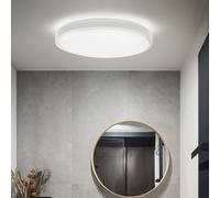 Plafoniera Luce Stanza da Bagno LED Lampada Pavimento Tondo 3000K Bianco D 25cm