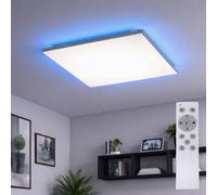 Plafoniera Luci Soggiorno Deckenpanel RGB LED Cct Dimmerabile Telecomando Bianco [EEK: Inaditato]