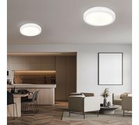 Plafoniera Luci Soggiorno LED Bianco Rotondo Marmorizzata 2er Set