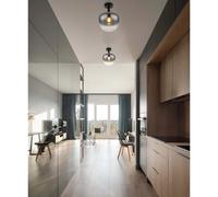 Plafoniera Maxy Ø 240x315mm Nero