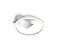 PLAFONIERA METALLO 5W CROMO LUCE LED MODERNA SOFFITTO INTERNO DESIGN ELEGANTE