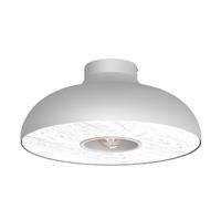 Plafoniera Metallo Bianco Natura Ø39 CM E27 Rotondo Wohnlich Deckenleuchte Sala