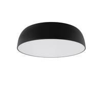 Plafoniera Metallo Nero E27 Fino 25 W B:58 CM Rotondo Deckenleuchte Camera