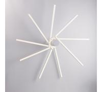 Plafoniera Mikado Ø 45xH.15 cm, Bianco, Metallo e Alluminio Laccato, LED Integrato 50W 4500 Lumen 4000K