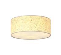 Plafoniera Minimal 3 Luci Drago In Acciaio Bianco E Beige Effetto Sughero