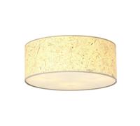 Plafoniera Minimal 3 Luci Drago In Acciaio Bianco E Beige Effetto Sughero [EEK: A++]