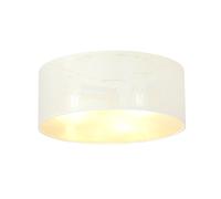 Plafoniera Minimal 3 Luci Drago In Acciaio Bianco E Oro