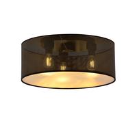 Plafoniera Minimal 3 Luci Drago In Acciaio Nero E Oro [EEK: A++]