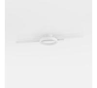 Plafoniera Minimal Amandolo Alluminio Bianco Luce Led Integrato 23,5W [EEK: A++]