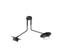 Plafoniera Minimal Cerere Acciaio Nero 2 Luci Gx53 Ip20 [EEK: A++]