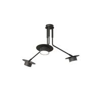 Plafoniera Minimal Cerere Acciaio Nero 3 Luci Gx53 Ip20 [EEK: A++]