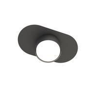 Plafoniera Minimal Marte Acciaio Nero 1 Luce Gx53 Ip20 [EEK: A++]