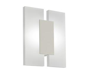 Plafoniera Minimal Metrass 2 Alluminio Nichel Satinato 2 Luci Led Integrato 4,5W [EEK: A++]