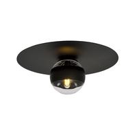 Plafoniera Minimal Mnemosine Acciaio Nero 1 Luce E14 Ip20 [EEK: A++]