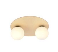 Plafoniera Minimal Pegaso Acciaio Marrone 2 Luci E14 Ip20