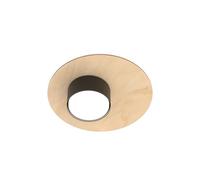 Plafoniera Minimal Persefone Acciaio Nero 1 Luce Gx53 Ip20