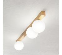 Plafoniera Minimal Snooky Metallo Oro 3 Luci G9 Ip20