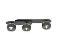 Plafoniera Minimal Teia Acciaio Nero 3 Luci E14 Ip20 [EEK: A++]