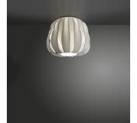 Plafoniera Moderna 1 Luce Queen In Polilux Bianco D19 Made In Italy