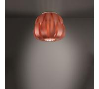 Plafoniera Moderna 1 Luce Queen In Polilux Rame D19 Made In Italy