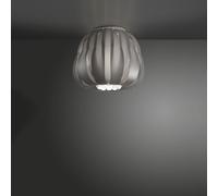 Plafoniera Moderna 1 Luce Queen In Polilux Silver D25 Made In Italy [EEK: A++]