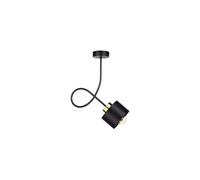 Plafoniera moderna 1xE27 SIMPLY BLACK/GOLD 2342