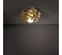 Plafoniera Moderna 2 Luci Cloud D75 In Polilux Oro Made In Italy [EEK: A++]
