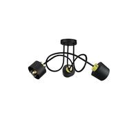 Plafoniera moderna 3xE27 SIMPLY BLACK/GOLD 2343