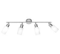 Plafoniera Moderna 4xE14 Ø8cm IN Nichel Plafoniera Luce Coperta Interno Vetro