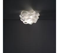 Plafoniera Moderna 5 Luci Cloud D100 In Polilux Bianco Made In Italy [EEK: A++]