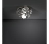 Plafoniera Moderna 5 Luci Cloud D100 In Polilux Silver Made In Italy [EEK: A++]
