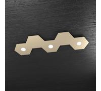 Plafoniera Moderna 5 Moduli Hexagon Metallo Sabbia 3 Luci Led 12X3W [EEK: A++]