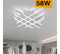 Plafoniera moderna 58w con illuminazione a led luce bianca