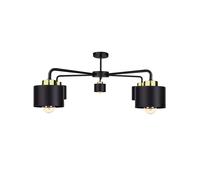 Plafoniera moderna 5x E27 SIMPLY BLACK/GOLD 2347