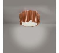 Plafoniera Moderna A 1 Luce Folio In Polilux Rame D60 Made In Italy