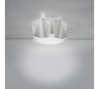 Plafoniera Moderna A 3 Luci Folio In Polilux Bianco Made In Italy