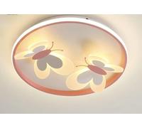 Plafoniera Moderna A Forma di Farfalla LED con Terza Marcia Dimmerabile Lampada da Soffitto Rosa con Motivo A Cartoni Animati per Cameretta Dei Bambini Asilo