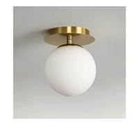 Plafoniera Moderna a Globo in Vetro Semi-Incasso - Illuminazione a Soffitto per Isola Cucina, Ingresso, Corridoio, Portico
