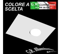 PLAFONIERA MODERNA A LED 1 LUCE CORTEN - NERO - BIANCO 20x25 cm LAMPADARIO Pluto [EEK: A+++]