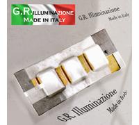 PLAFONIERA MODERNA A LED 3 L. Ø60x20 LAMPADA DA SOFFITTO IN VETRO CUCINA Ducale [EEK: A+++]