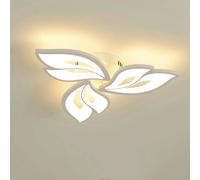Plafoniera moderna a LED, 45W 4250LM Lampade da soffitto in acrilico con design creativo a petalo LED per camera da letto, soggiorno, sala da pranzo 3000K