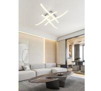 Plafoniera moderna a led C-05F da soffitto con bracci ad onda luce fredda natura