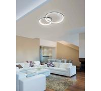 Plafoniera moderna a led design cromo TR124