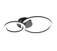 Plafoniera moderna a led design nero GL1703