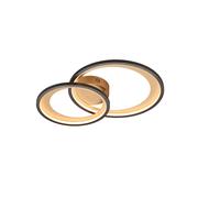 Plafoniera moderna a led design nero oro TR122