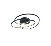 Plafoniera moderna a led design nero TR062