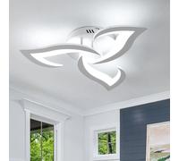 Plafoniera moderna a LED, lampada da soffitto dal design creativo a petalo da 36 W, lampada da soffitto in acrilico bianco freddo 6500 K per soggiorno camera da letto