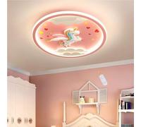 Plafoniera Moderna A LED Lampadario Unicorno Rosa Lampada Da Soffitto Creativa Per Bambini 56W Dimmerabile Acrilico Cameretta Dei Bambini Scuola Materna Camera Da Letto Ragazze Soggiorno Illuminazione