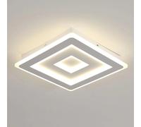 Plafoniera moderna a LED quadrata, lampada da soffitto a LED in acrilico 52W 5850LM, lampadario a LED a soffitto bianco, luce naturale 4500K, 40 cm M